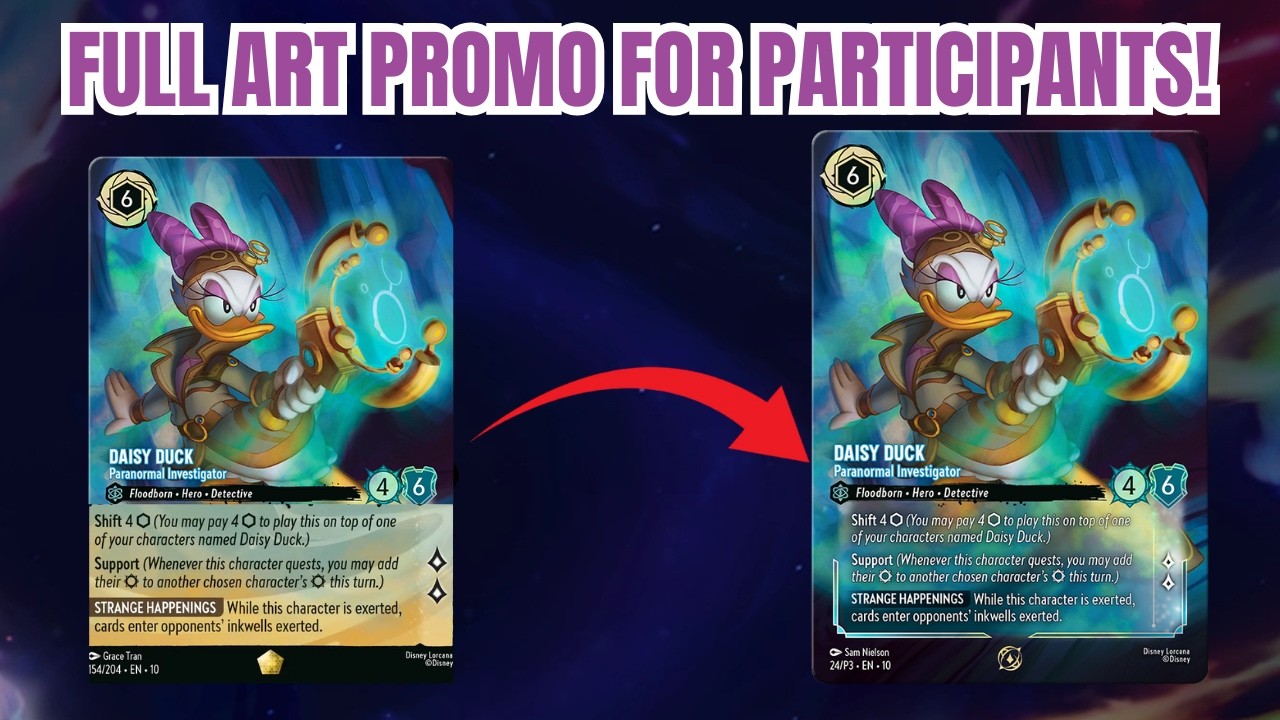 Lorcana Changes Set Championship Prizing | Full Art Promo for Participants! Lorcana Changes Set Championship Prizing | Full Art Promo for Participants!