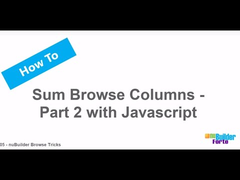 05 nuBuilder Browse Tricks
