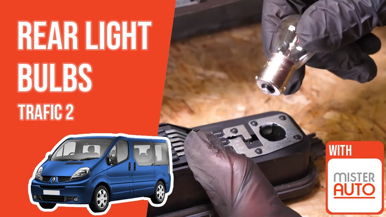How to replace the rear light bulbs Trafic mk2 💡 YouTube