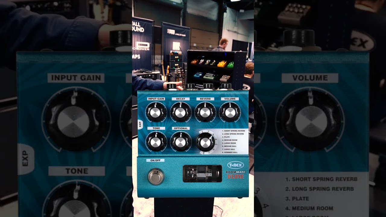 T-Rex RoomMate D'Luxe - Tube-Driven Stereo Reverb | Effects Database