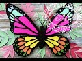 MARIPOSA GIGANTE DE PAPEL | MARIPOSA TROQUELADA | MOLDES GRATIS | HOW TO MAKE GIANT PAPER BUTTERFLY