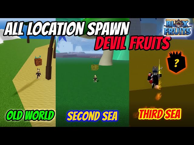 Devil Fruits Spawn Location In Blox Fruits ! (Third Sea) 