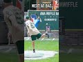 Instant Karma😭 #dingersornothing #wiffleball #baseball #shorts