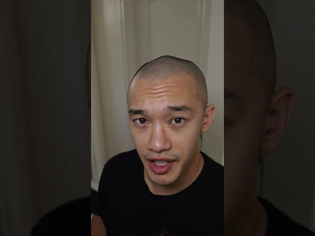 i love coconut water #asmr #bald #shave #razor