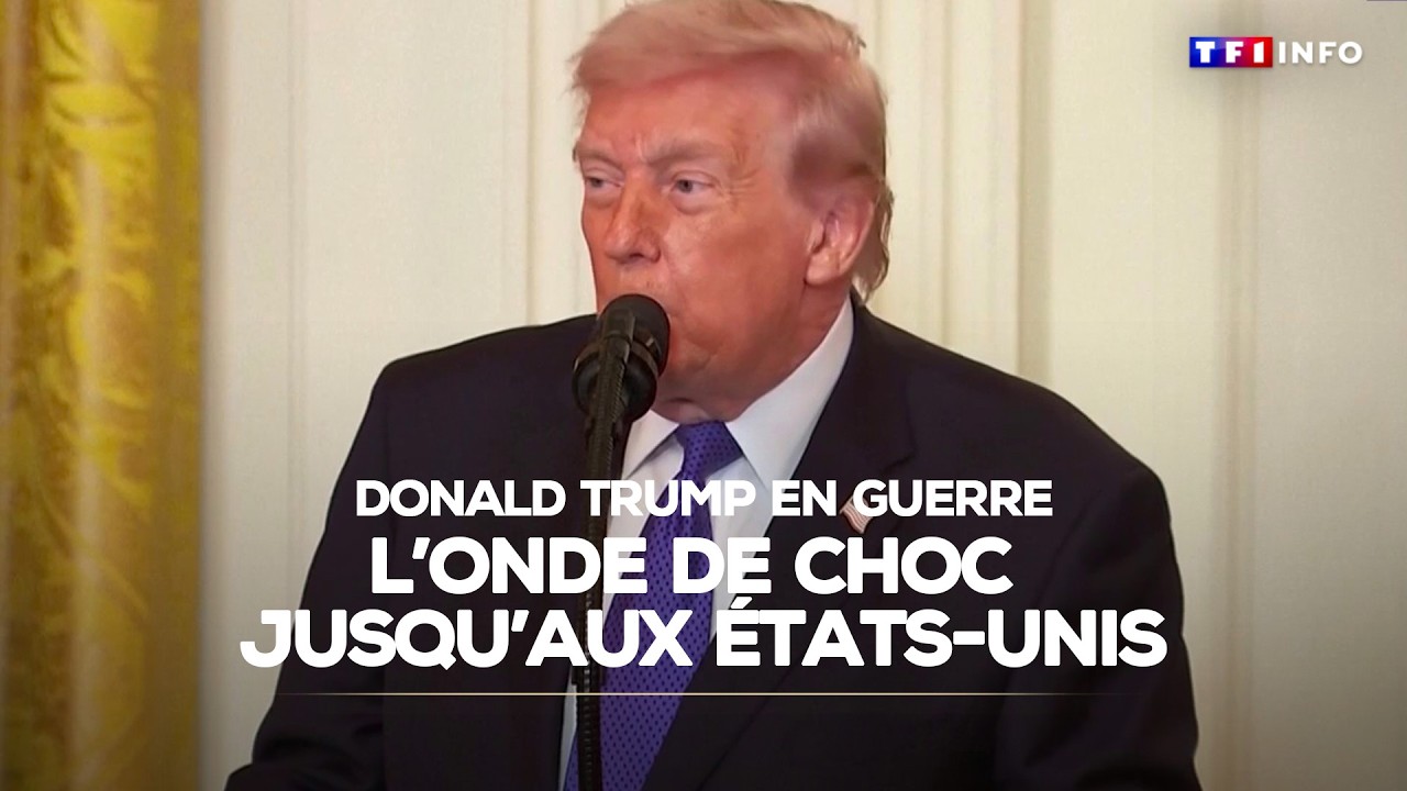 Donald Trump en guerre : l'onde de choc jusqu'aux États-Unis｜TF1 INFO