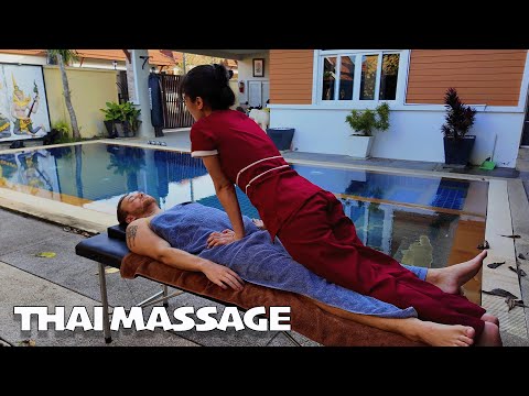 A beautiful young girl gave me the best Thai massage | Full-body ASMR massage 🌿