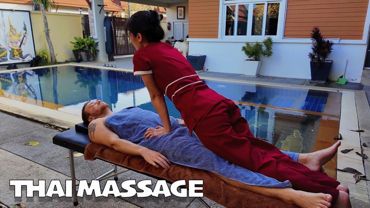 Красивая молодая девушка сделала мне лучший тайский массаж | ASMR-массаж всего тела 🌿