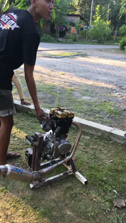 Cek sound gl 100 bureng kop satria pake dos 200 cc