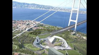 Lo stretto di Messina prima e dopo il ponte: il video che mostra come cambierà l’area