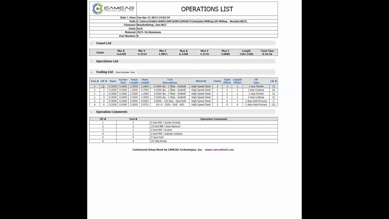 camcad surfcam 2014 setup sheet youtube cnc setup sheet