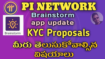 Pi Network New Update Brainstorming App | pi Brainstorm update for Pioneers | Pi free mining Telugu