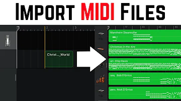 Como importar MIDI?