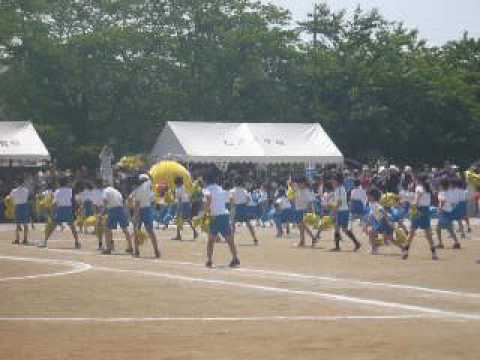 土浦市乙戸小学校運動会にて1.2年生が茨城国体ダンス披露