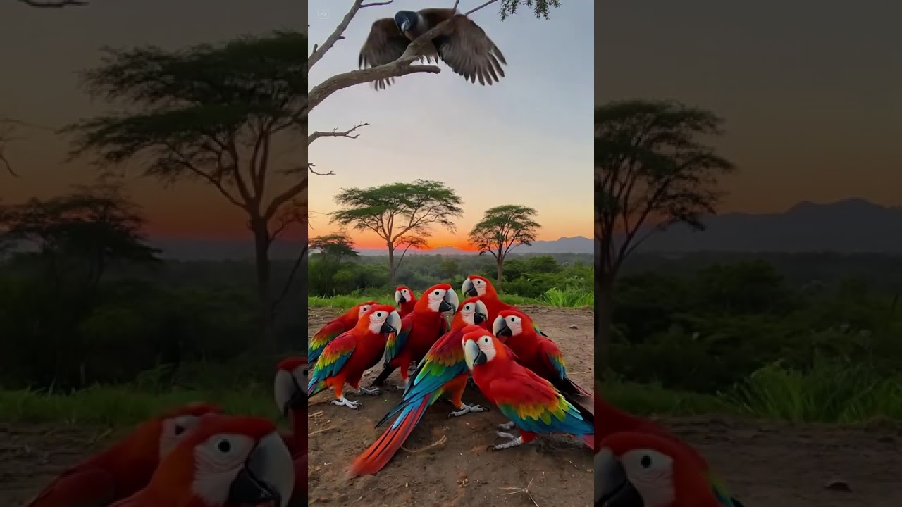 Storm of Living Rainbows 🌅🦜✨