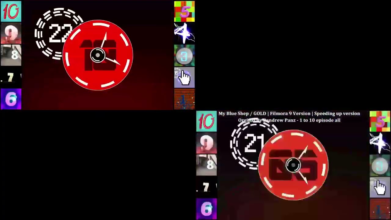 Countdown Numbers from 10 in episode all in 1 billion speed | Comparison