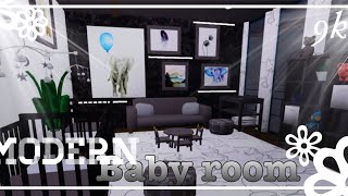 Bloxburg || Modern Baby Room Speedbuild 9k (NO GAMEPASS)