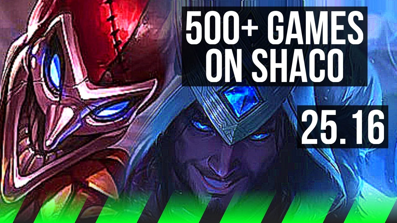 SHACO vs SYLAS (JGL) | 9/2/6, 500+ games | KR Challenger | 25.16