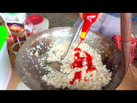 Bahan Masakan NASI GORENG MERAH MAKASSAR | INDONESIAN STREET FOOD Yang Nikmat