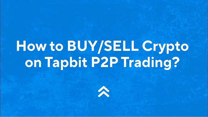 How to BUY/SELL Crypto on Tapbit P2P Trading?