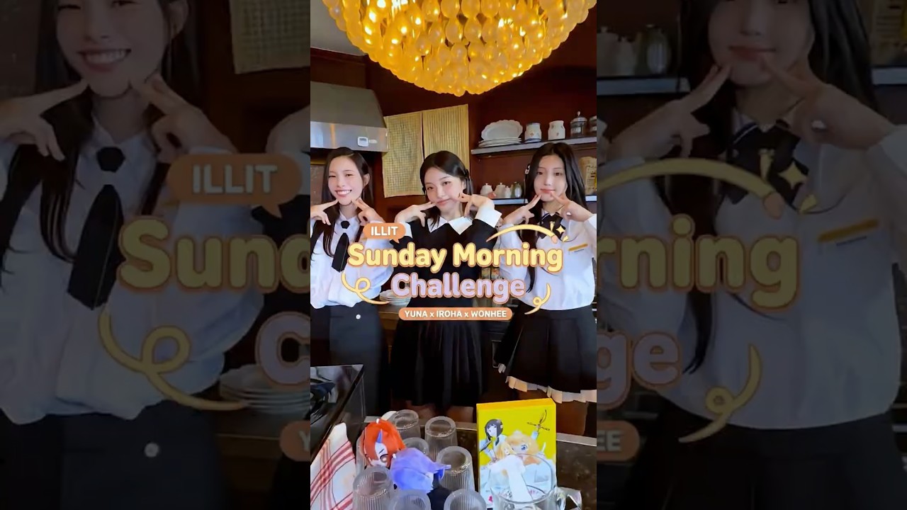Yuna x Iroha x Wonhee (ILLIT) 'Sunday Morning'. Pure Joy: A