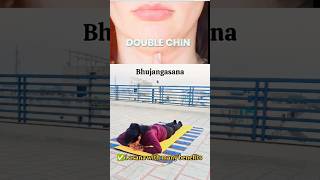 Thyroid, double chin, Glowing skin, chest fat ? #yoga #weightloss #doublechin#shorts@fitglories