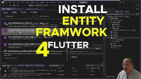 EP4 Install Package Entity Framework สำหรับ เชื่อมต่อ SQL Server dotNet8