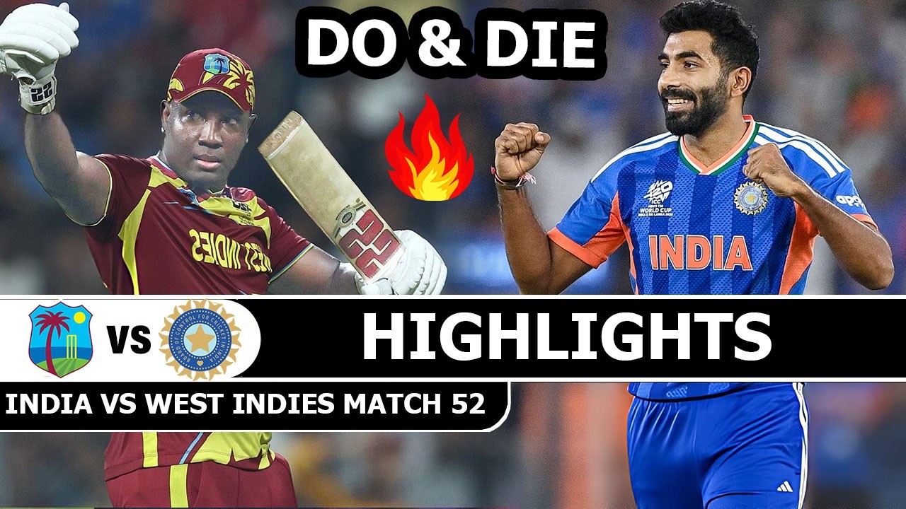 India Vs West Indies ICC T20 CRICKET WORLD CUP 2026 Highlights Match 52 | Ind Vs Wi