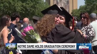 University of Notre Dame holds 179th commencement ceremony