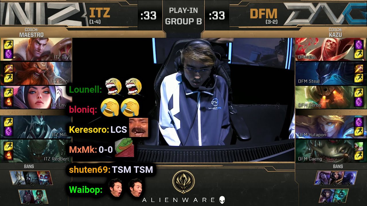 ITZ vs DFM | 2019 MSI Play-In Day 3 | Twitch VOD with Chat