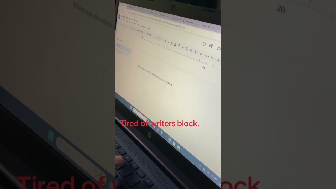 Tired of writers block 