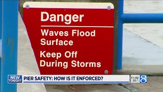 Officials: Piers along Lake MI can pose risks