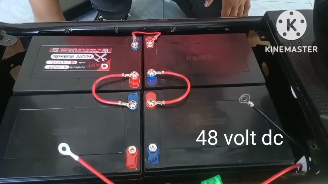 รถไฟฟ้า》วิธีต่อแบตเตอรี่ 48 v. : battery connect