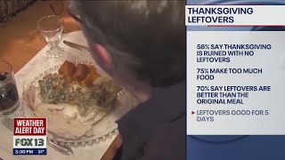 Over Half Of Americans Say Thanksgiving Is Ruined With No Leftovers | FOX 13 Seattle Over Half Of Americans Say Thanksgiving Is Ruined With No Leftovers | FOX 13 Seattle