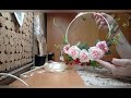 Цветочный венок - обруч/DIY Flower wreath Hoop