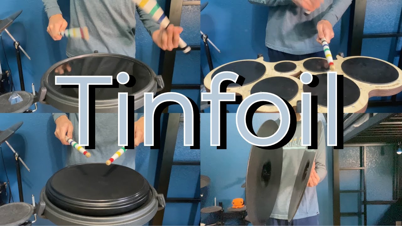 Tinfoil Drumline Groove Split Screen Performance YouTube