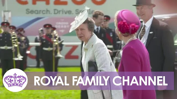 Princess Royal Anne and the Family Arrive at Epsom...
