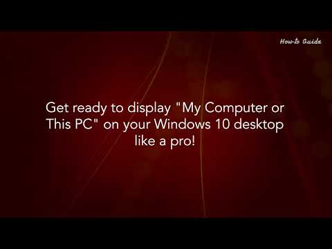 How to display my computer in Windows 10