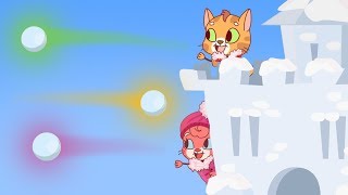 Cat Family - SNOW BATTLE ROYALE - Cartoon for Kids