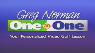 Greg Norman One-on-One Your Personalized Golf Lesson 1996