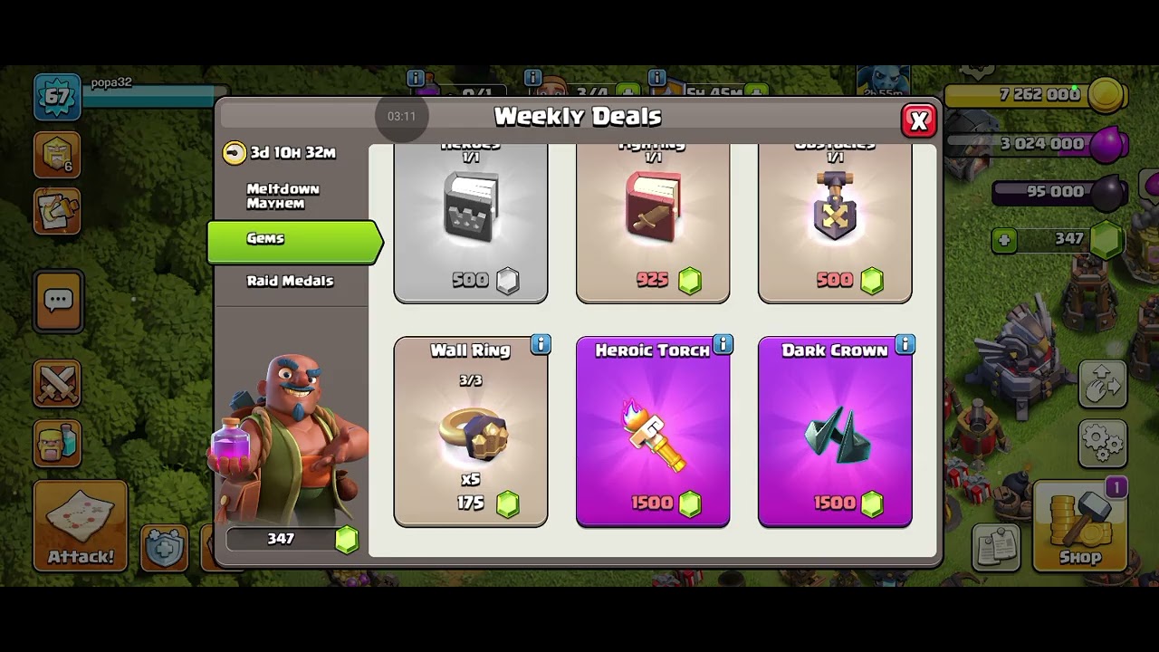 Finally I buy the spiky ball⚾️ in clash of clans 🤌🏻