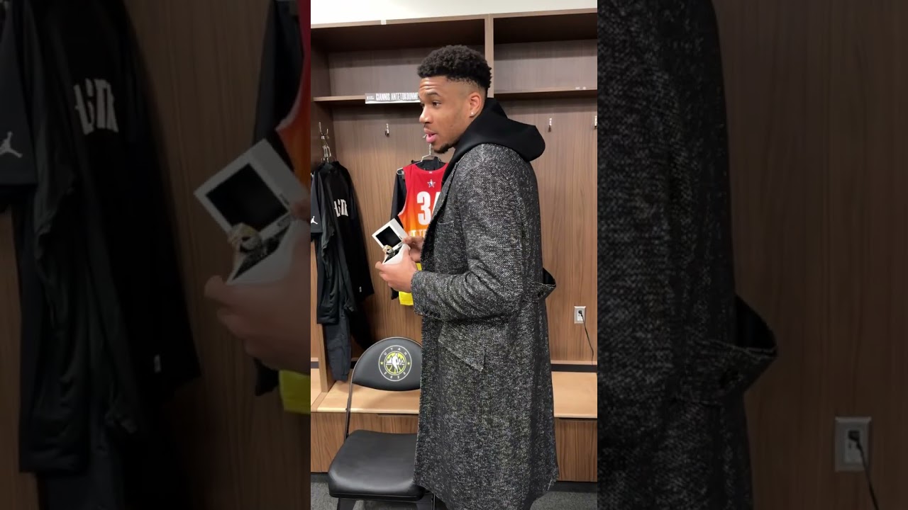 "I got 7 of these… LeBron has 19!” - Giannis Before the 2023 