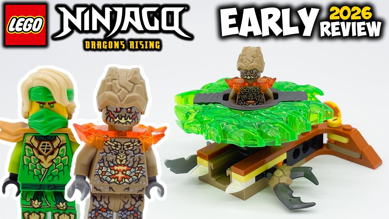 Lloyd vs. Earth Monster Spinner EARLY 2026 Review! Ninjago Dragons Rising Season 4 Set 71850