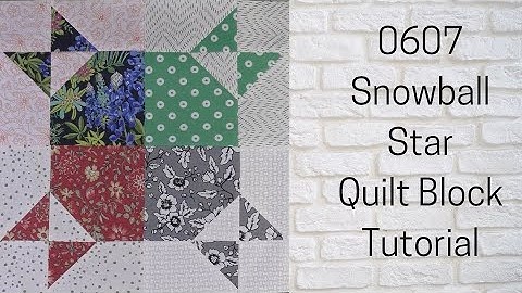 0607 Snowball Stars Quilt Block Tutorial Free Pattern | Block of the Day 2023 | AccuQuilt | Scrappy