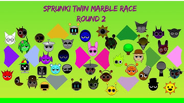 SPRUNKI Twin Marble Race - Which team will win? - Round 2