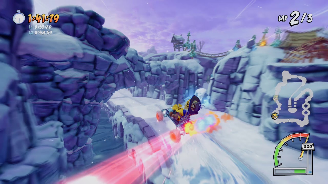 CTR:Nitro Fueled - Polar Pass Oxide Time Trial