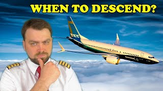 How do PILOTS KNOW when to DESCEND? Descent planning | Profile Calculation | Airplane Descent