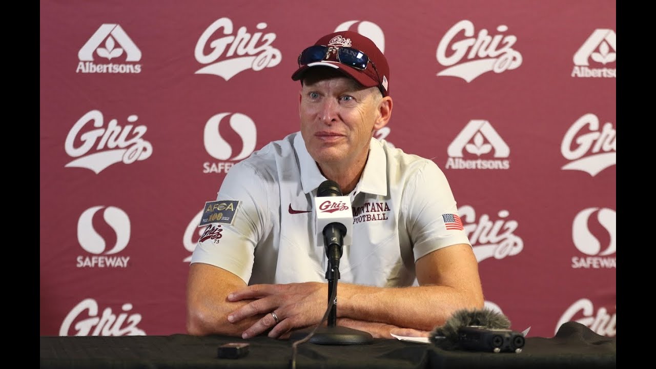 Montana Football Press Conference Post Northwestern State YouTube