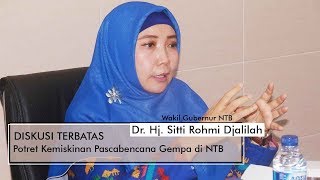 Wakil Gubernur Ntb Dr Hj Sitti Rohmi Djalilah  Diskusi Terbatas Harian Suara Ntb