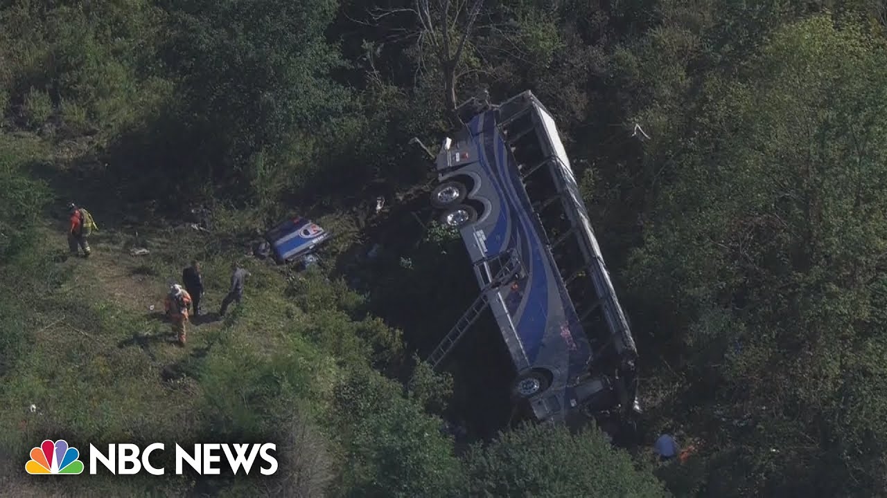 Video shows scene of deadly New York charter bus crash