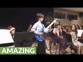 10-year-old totally crushes Van Halen guitar solo